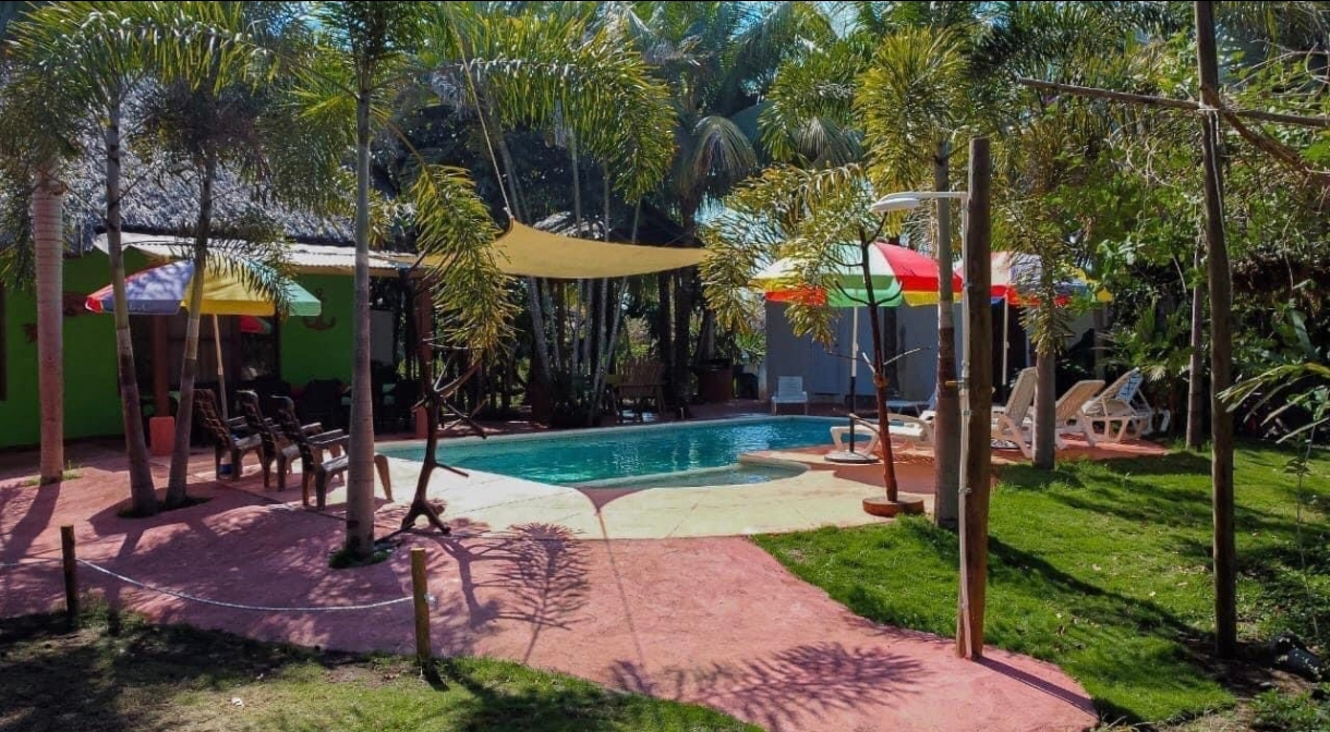 Rancho entre plantas